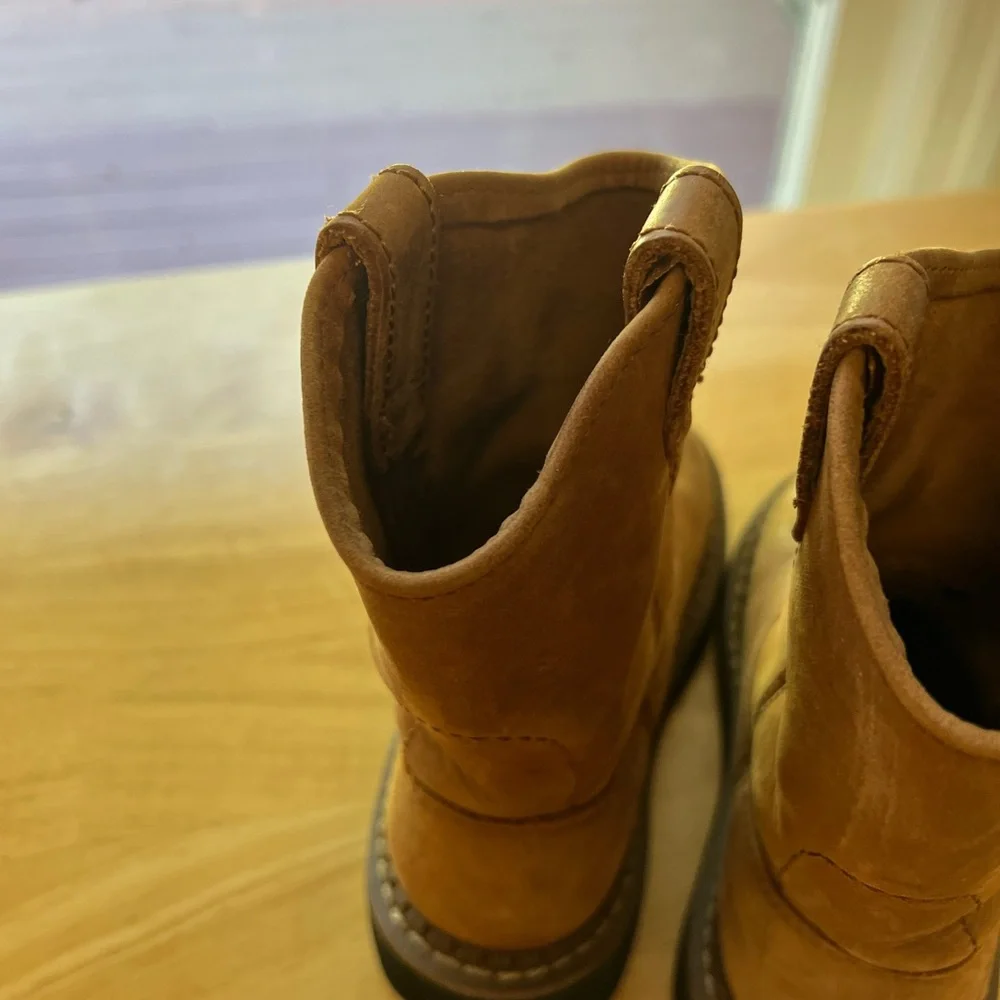 Boys Leather Wellington Georgia Boot Size 11 Youth - Picture 4 of 10